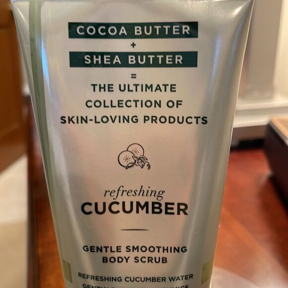 NWT Bath and Body Works Coco Shea cucumber gentle smoothing body scrub. - Picture 5 of 9